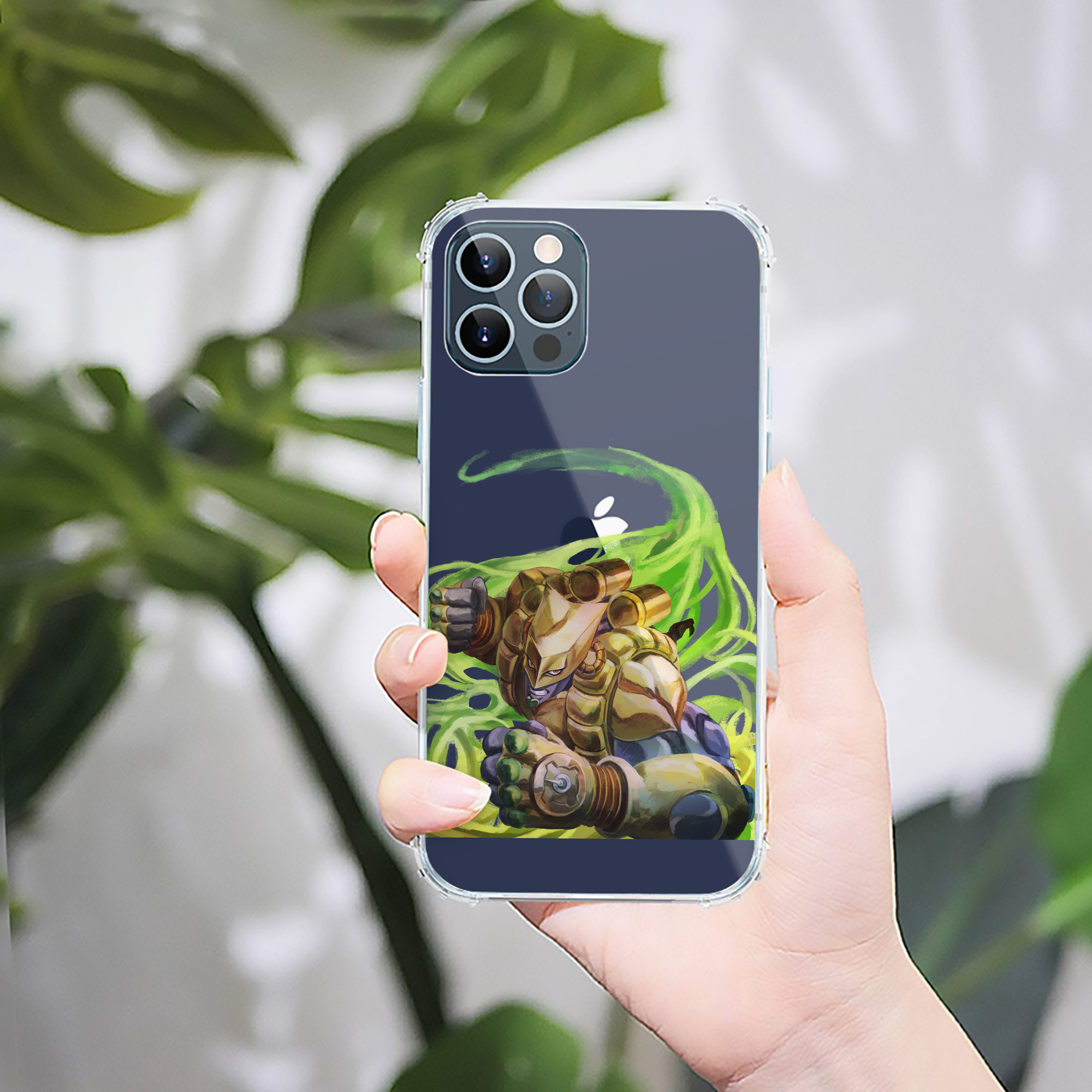 （画像用） ジョジョの奇妙な冒険 ディオ?ブランドー JoJo's Bizarre Adventure Dio Brando 【iPhone 12シリーズ対応】透明スマホケース（クリアソフトケース）